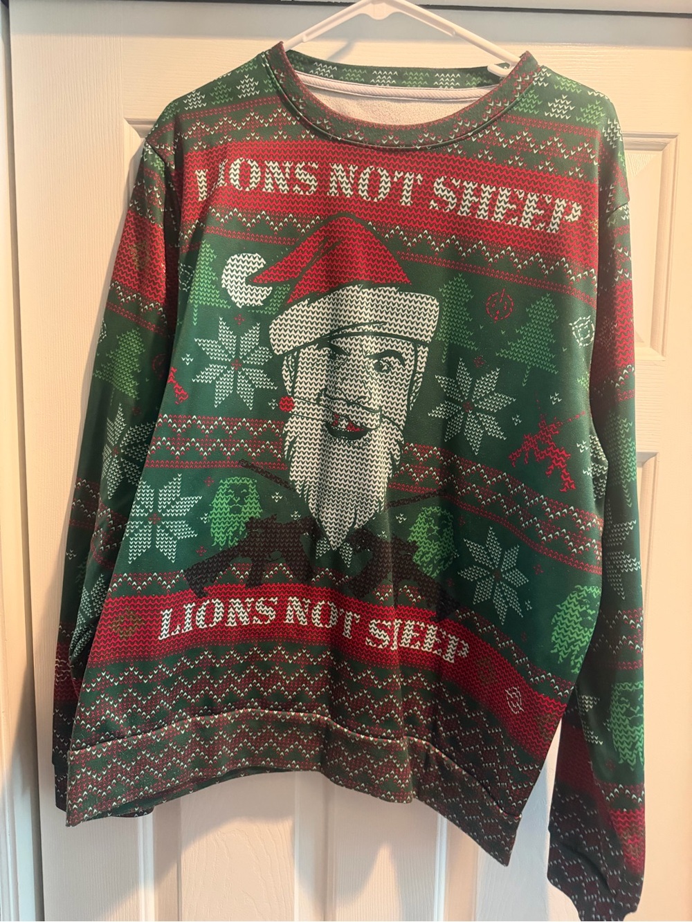 Holiday Crewneck Sweater - Green & Red